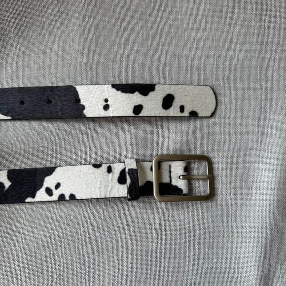 Cowhide print fur black MENS1 - Picture 3 of 4